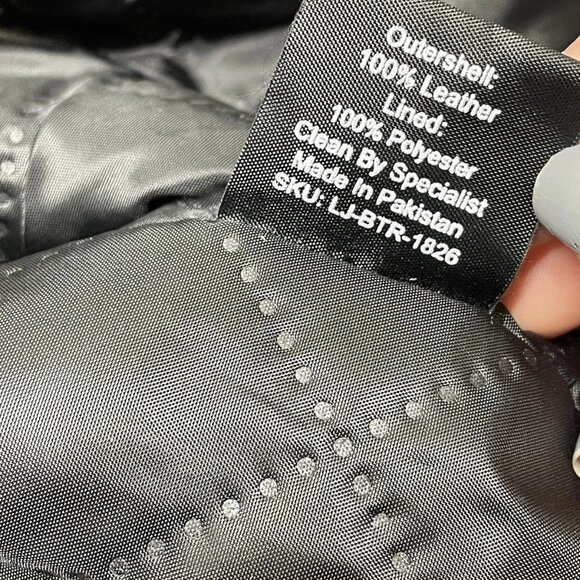 Born To Race Men's Leather Motorcycle Jacket • Size XL • Black - Picture 6 of 9